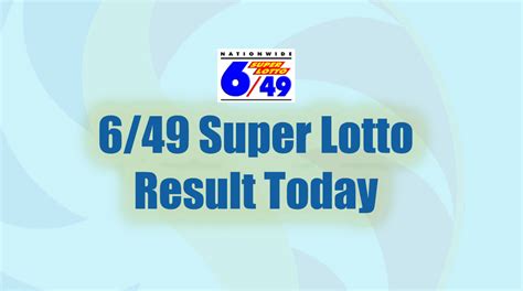 6/49 lotto result dec 5 2023|Superlotto 6/49 .